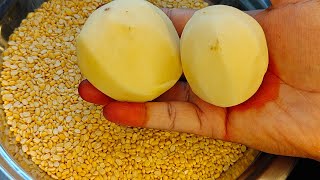 idly sambar recipe இட்லி தோசைக்குsouth indian sambarsambar recipe 🍲moongdal potato🥚sambar [upl. by Novak277]