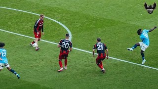 INSANE angle of Jeremy Doku’s goal vs Fulham  51024 [upl. by Atnuahc148]