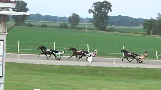 Nappanee Raceway 71324 Willie Borkholder Memorial FFA Pace Domelikethat wins in 1014 [upl. by Airla]