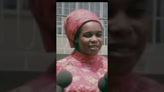 Miria Obote speaks to the press after Field Marshal Idi Amin Dada overthrows Apollo Milton Obote [upl. by Drofdarb882]