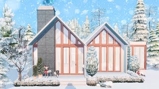 The Sims 4  Winter Wonderland Holiday Home 🎄Speed Build [upl. by Rettuc476]