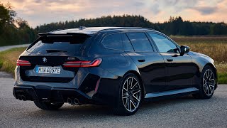 AllNew 2025 BMW M5 Touring Carbon Black  Driving Exterior Interior [upl. by Warenne]