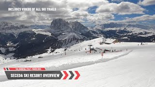 How to Master Seceda Ski Resort  secedaski [upl. by Yenffit]