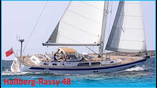 HallbergRassy 48 HR 48 – Truly great big sailboat 2004present Mk II from 2014 [upl. by Lehcyar699]