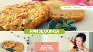 PAN DE QUINOA SIN HORNO SIN GLUTEN NI LEVADURAS APTO PARA DIETAS ADELGAZAMIENTO ETC [upl. by Idou112]