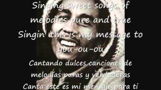 BOB MARLEY THREE LITTLE BIRDS LYRICS ESPAÑOL [upl. by Nevs]