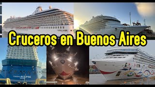 Cruceros en Buenos Aires MSC Costa cruceros y muchos otros Ingresan en los meses de verano a BSAS [upl. by Gwenore]