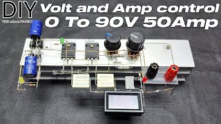 Diy 0V TO 90V 50Amp Variable Power Supply [upl. by Alludba]