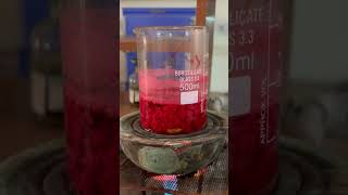 Digestion of precipitate NiDMG2 Complex experiment chemistry science viralvideo viralshorts [upl. by Areid]