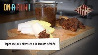 Recette de tapenade aux olives et à la tomate séchée On a faim [upl. by Ezitram149]