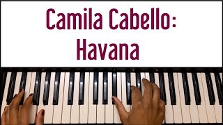 Camila Cabello  Havana Piano Tutorial [upl. by Ensign]