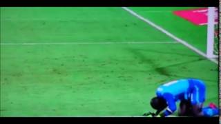 Khadim N’Diaye the Senegal goalkeeper kicks himself and falls [upl. by Etnasa]