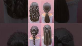 4 trending hairstyle for girlssimpal hairstyle shorts shortsfeed shortsvideo youtubeshorts [upl. by Adore]