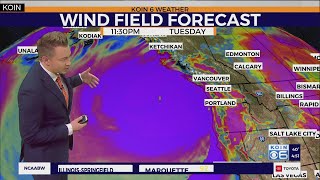 Bomb cyclone develops takes aim at PNW [upl. by Noynek]