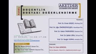 Doçentlik Dosyası Değerlendirme Paneli [upl. by Lucic]