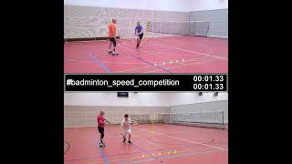 Badminton speed competition Christian B  Kilian S out of ranking [upl. by Ansilma974]