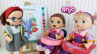 BABY ALIVE AULA DE ARTES NA ESCOLINHA CARINHA DE ANJO BABY DOLL KIDS [upl. by Drahsar]