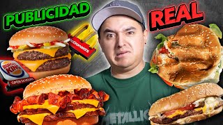 ASI TE ENGAÑAN 😱 PUBLICIDAD FALSA 🤔 Te CONTAMOS la VERDAD sobre Mc Donald vs Burger King [upl. by Anib]