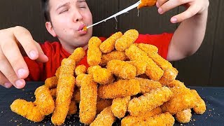 Mozzarella Sticks • MUKBANG [upl. by Atilrac885]