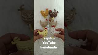 Amigurumi tavuk anahtarlık yapımı part 1 yayinda crochet amigurumicrochet keşfetedüş amigurumi [upl. by Blader]