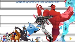 Cartoon Characters Size Comparison [upl. by Stoddart]