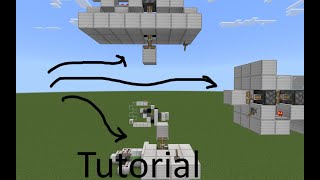 Minecraft Tutorial double piston extenderHorisontal double piston upside down double piston [upl. by Ynehteb965]