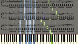 Beethoven  Symphony No 5  Piano tutorial Synthesia  Sheet Music [upl. by Lubbi145]