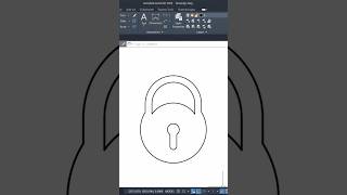 Lock 🔐 Design with the help of AutoCAD 2D Drafting software lock design autocad [upl. by Tsepmet]