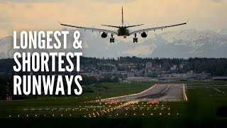 The Longest amp Shortest Runways in the World [upl. by Oninotna]