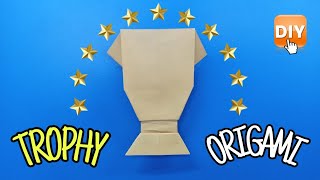 How to make a Paper TROPHY ■ Origami ■ DIY [upl. by Nnalorac]