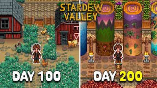 How far can I get in 200 days of Stardew Valley [upl. by Nabru574]