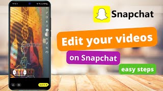 How to Edit Videos on Snapchat [upl. by Angelique14]