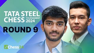 Indian Derby Gukesh v Vidit Table Topper Anish Faces Ding With Shared Lead  Tata Steel 2024 Rd 9 [upl. by Eidob]