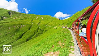 Brienz Rothorn Bahn The World’s Most Beautiful Train Ride In Switzerland 8k [upl. by Enalahs617]