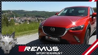 MAZDA CX3 with REMUS axleback sport exhaust [upl. by Melton]