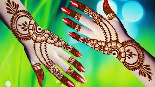 सिम्पल मेहंदी डिजाइन l Diwali special mehndi designs l Mehndi Disigns l Yasmin Art l Mehndi l [upl. by Eelessej]