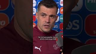 Granit XHAKA Was für ein Kämpfer – Er spielte mit Muskelfaserriss  SRF Sport [upl. by Llenehs448]