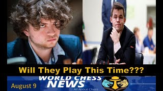 Paris Showdown Awaits as Niemann and Carlsen Set to Clash  WCN World Chess News 9 August 2024 [upl. by Anelahs]