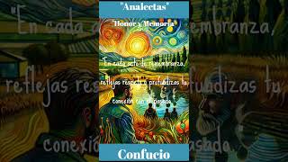 Confucio Analectas Honor y Memoria [upl. by Fredette]