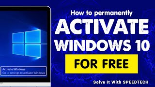 How to permanently activate your Windows 10 Operating System for Free [upl. by Luella623]