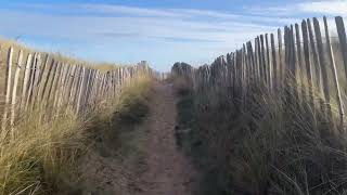 A Stroll to Scotlands St Andrews West Sands Beach Narrated [upl. by Mailand497]