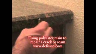 Using polyester resin to repair a crack or a seam [upl. by Leola]