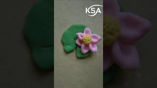 waterlily making by clay clayart short [upl. by Licna]