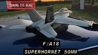 Eachine Fa18 Super Hornet “Kestrals” squadron 50mm Edf [upl. by Onitrof]