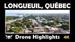 ⚜️ Explore Longueuil Quebec from the Sky  4K Drone Highlights 🌟 [upl. by Mckee910]