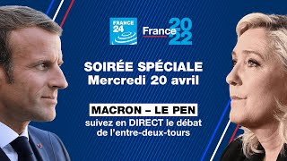 Le DÉBAT  Macron vs Le Pen  Suivez en DIRECT le débat de lentredeuxtours • FRANCE 24 [upl. by Demeter]