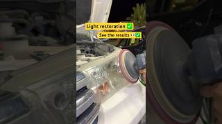 Headlamp Restoration work ‼️✅ [upl. by Ozan]