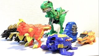 【PowerRangersDinoSuperCharge】Oviraptor Zord and Archelon Zord [upl. by Eintirb]