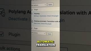 Translate wordpress with AI effortlessly with Polylang AI Automatic Translation plugin [upl. by Kiraa]