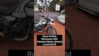 Royal Enfield Himalayan 450 Tubeless Spoke Wheels amp Rally Seat Launched RoyalEnfield Himalayan [upl. by Nabois438]